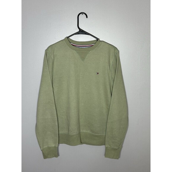 Tommy Hilfiger Green Crew Knit Pullover Sweater Women's Small Crewneck - Picture 1 of 9